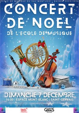 Concert de Noel de l'Ecole de Musique du Val Montjoie_Saint-Gervais-les-Bains