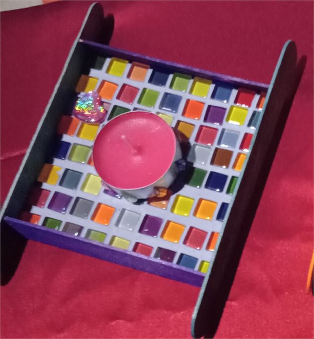 Atelier créatif : Bougeoir en mosaïque_Morzine