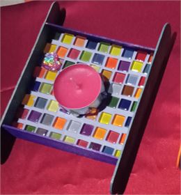 Atelier créatif : Bougeoir en mosaïque_Morzine