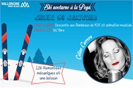 Les nocturnes de ski à la Poya_Vallorcine