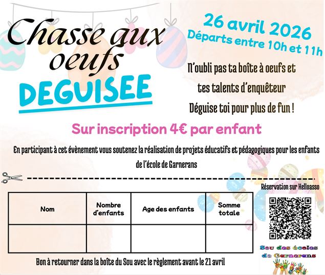 Chasse aux œufs déguisée_Garnerans
