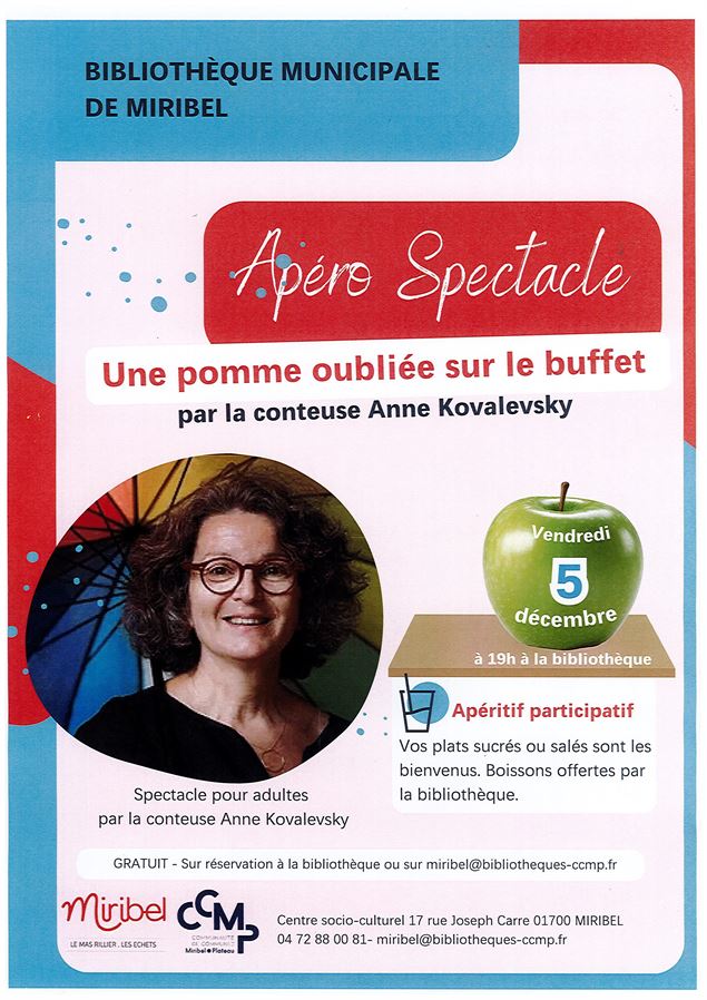 Apéro spectacle - bibliothèque_Miribel