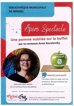 Apéro spectacle - bibliothèque_Miribel
