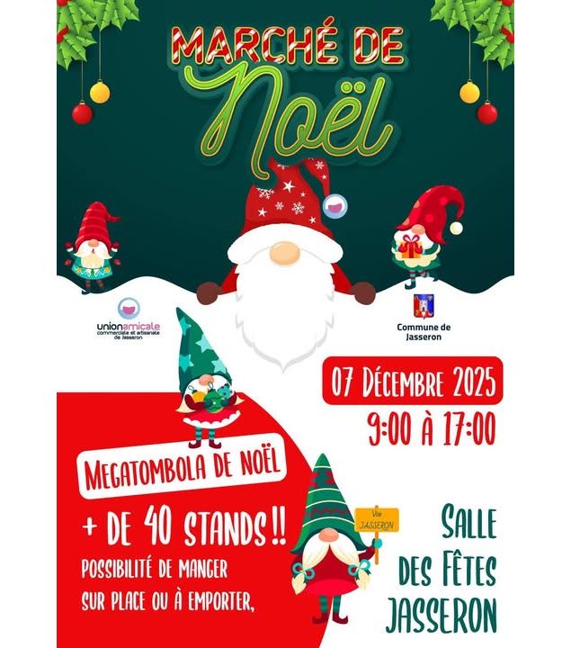 Affiche_Marché de Noël 2025 - ©Union amicale, commerciale et artisanale de Jasseron
