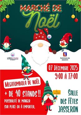 Affiche_Marché de Noël 2025 - ©Union amicale, commerciale et artisanale de Jasseron