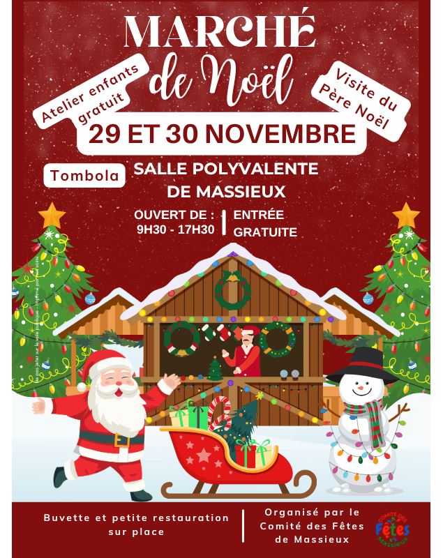 Marché de noël Massieux - Comité des fêtes de Massieux