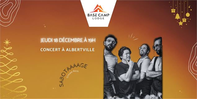 Concert live avec le groupe rock Sabotaaaage_Albertville
