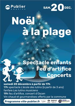 Noël à la plage - Publier - Mairie de Publier