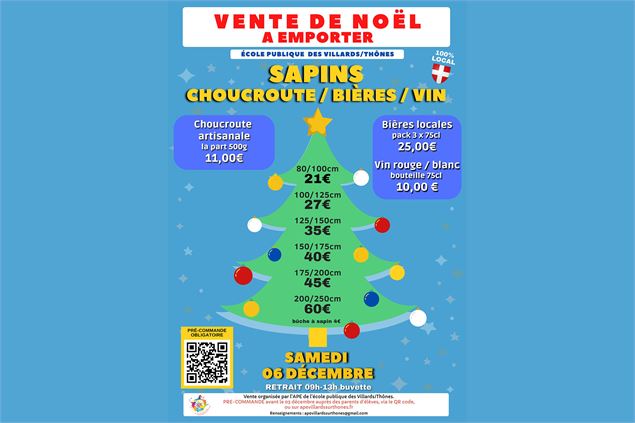Vente de Noël_Les Villards-sur-Thônes - APE Villards Sur Thônes