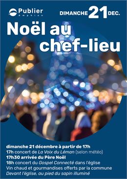 Noël au chef-lieu de Publier - Mairie de Publier