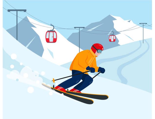 Illustration Ski - ©istockphoto_Elena Istomina