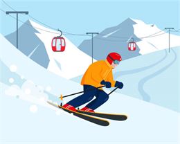 Illustration Ski - ©istockphoto_Elena Istomina
