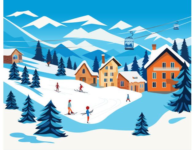 Illustration ski - ©istockphoto_Jane Semina