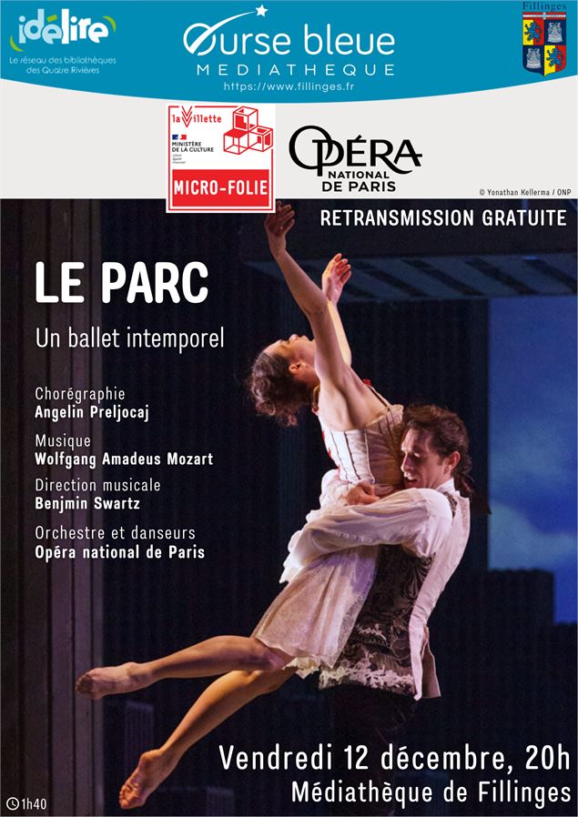 Retransmission du ballet de l'Opéra de Paris : 