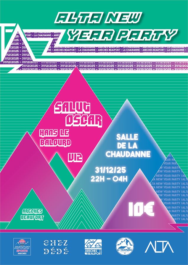 Affiche de l'Alta New year party à Arêches-Beaufort - alta