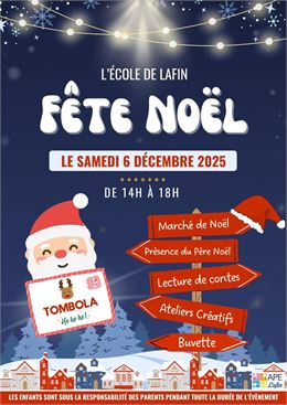 Affiche Noel - APE Lafin 