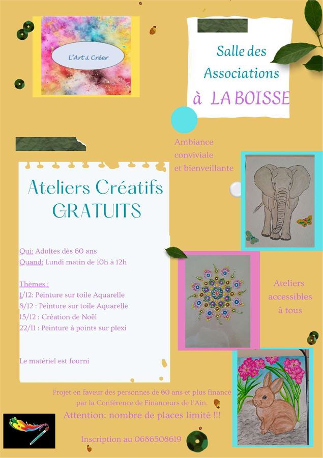 Ateliers Créatifs Adultes_La Boisse