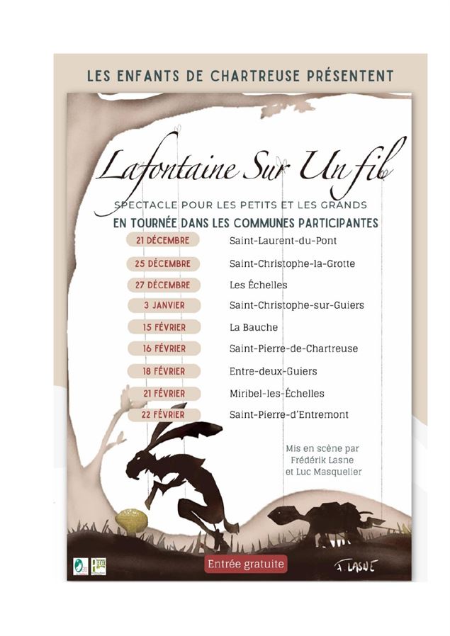 Les enfants de Chartreuse présentent : La Fontaine sur un fil_Les Échelles