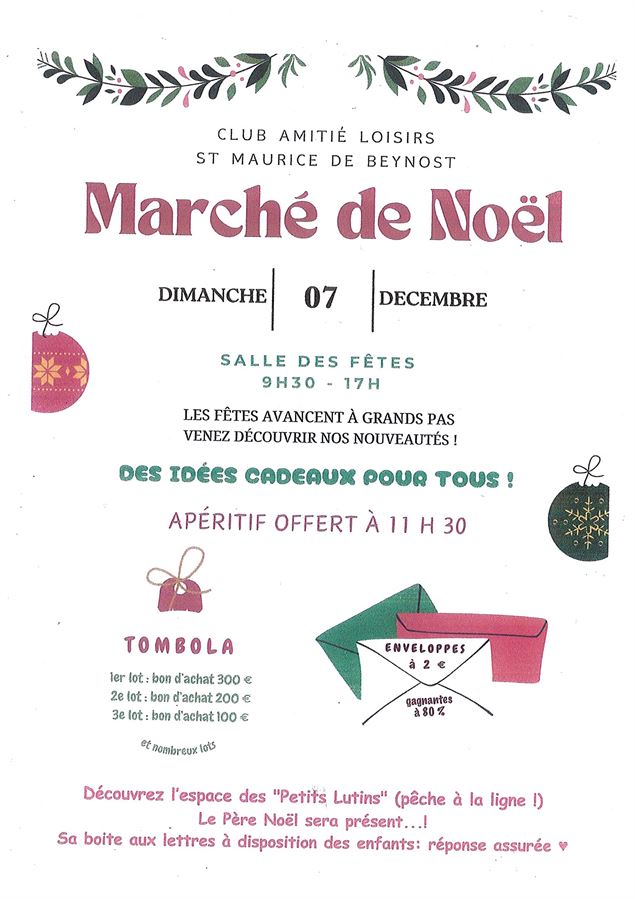 marché de Noël - le Club Amitié Loisirs