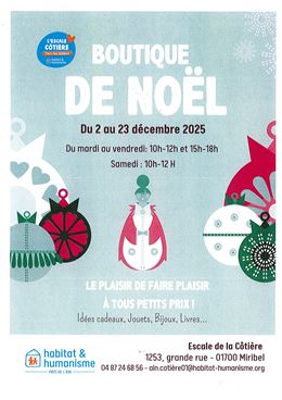 Boutique solidaire de Noël - Habitat et Humanisme