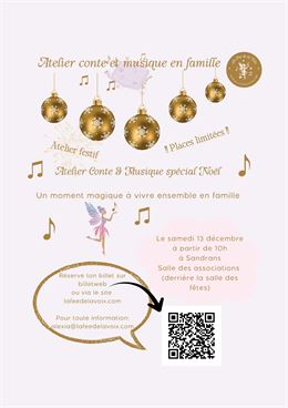 Atelier Conte & Musique en famille Spécial Noël - Alexia La Fée de la Voix