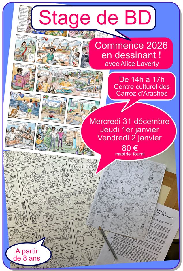 Atelier BD avec Alice LAVERTY_Les Carroz-d'Arâches