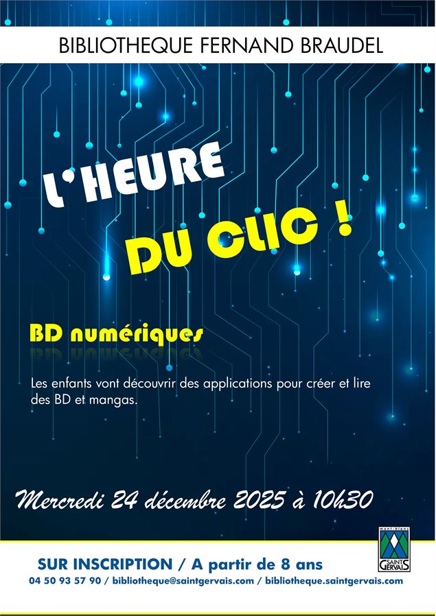 L'Heure du clic - BD numériques_Saint-Gervais-les-Bains