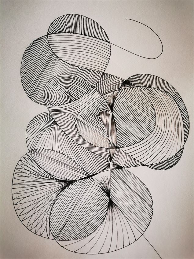 Atelier de dessin méditatif à la Fourmi Verte_Échallon