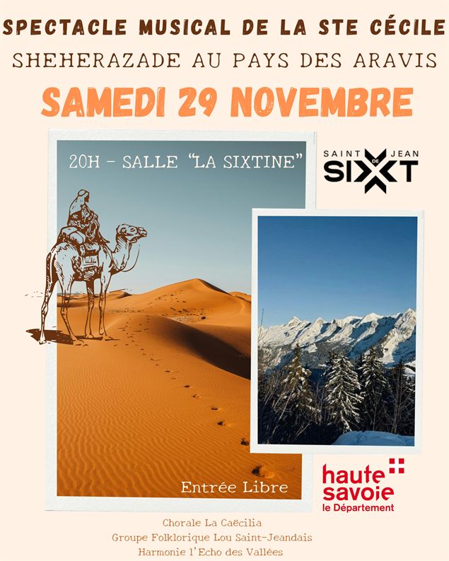 Spectacle musical de la sainte Cécile_Saint-Jean-de-Sixt