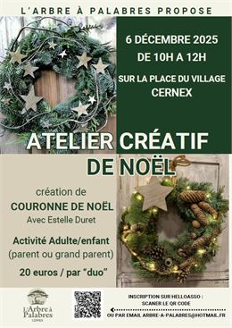 Atelier Créatif de Noël_Cernex - L'arbre à Palabres