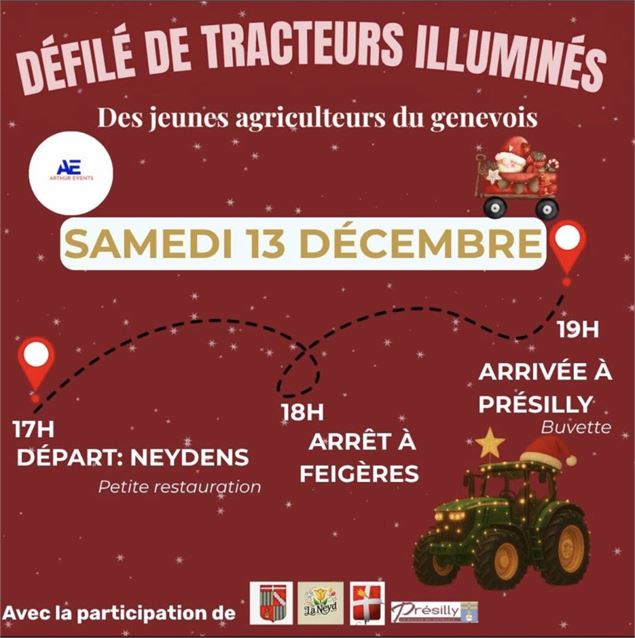Défilé de Tracteurs Illuminés_Neydens - La Neyd'