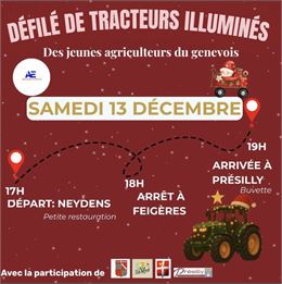 Défilé de Tracteurs Illuminés_Neydens - La Neyd'