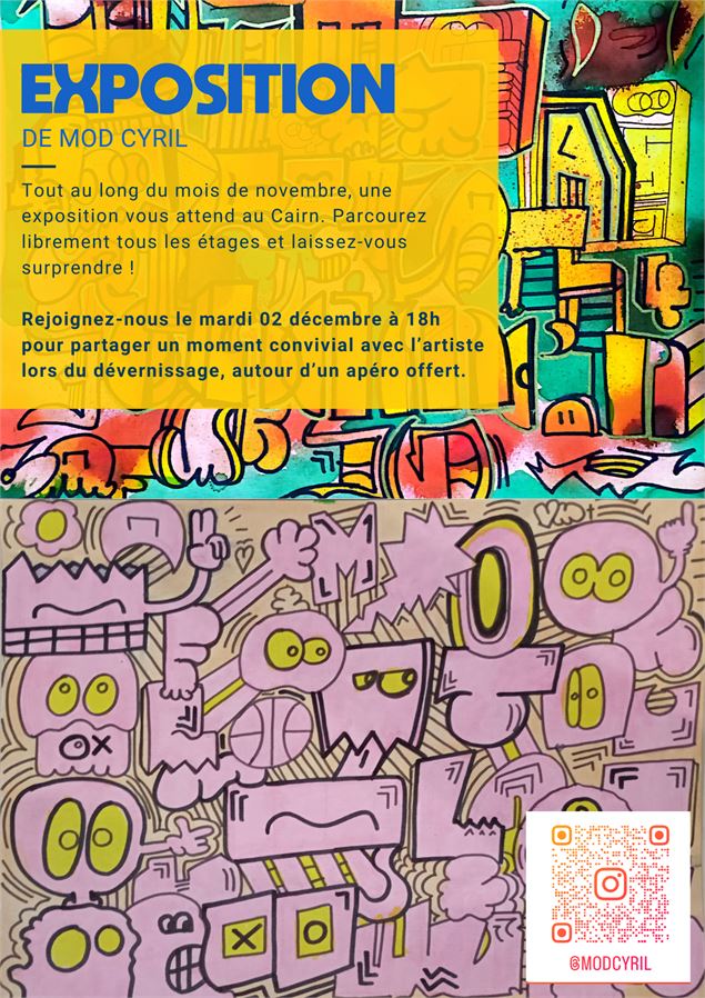Dévernissage de l'exposition de Mod Cyril_Annecy