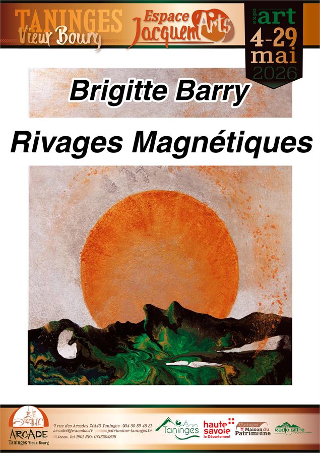Visuel de l'affiche de l'exposition Brigitte Barry - ARCADE