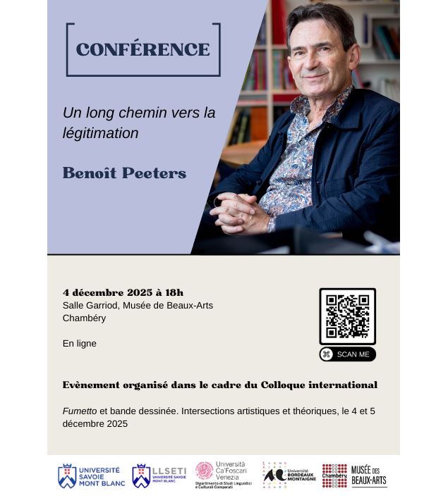Conférence de Benoît Peeters : La bande dessinée, un long chemin vers la légitimation_Chambéry - USM