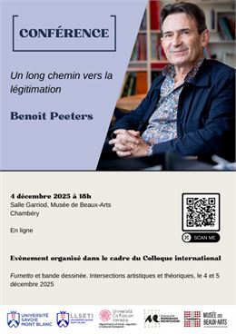 Conférence de Benoît Peeters : La bande dessinée, un long chemin vers la légitimation_Chambéry - USM