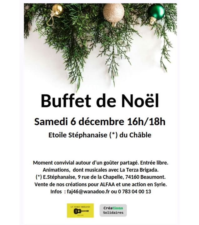 Buffet de Noël_Beaumont - Etoile Stéphanaise du Châble