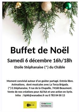 Buffet de Noël_Beaumont - Etoile Stéphanaise du Châble
