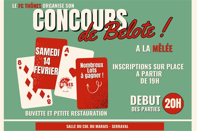 Concours de belote_Serraval - Football Club