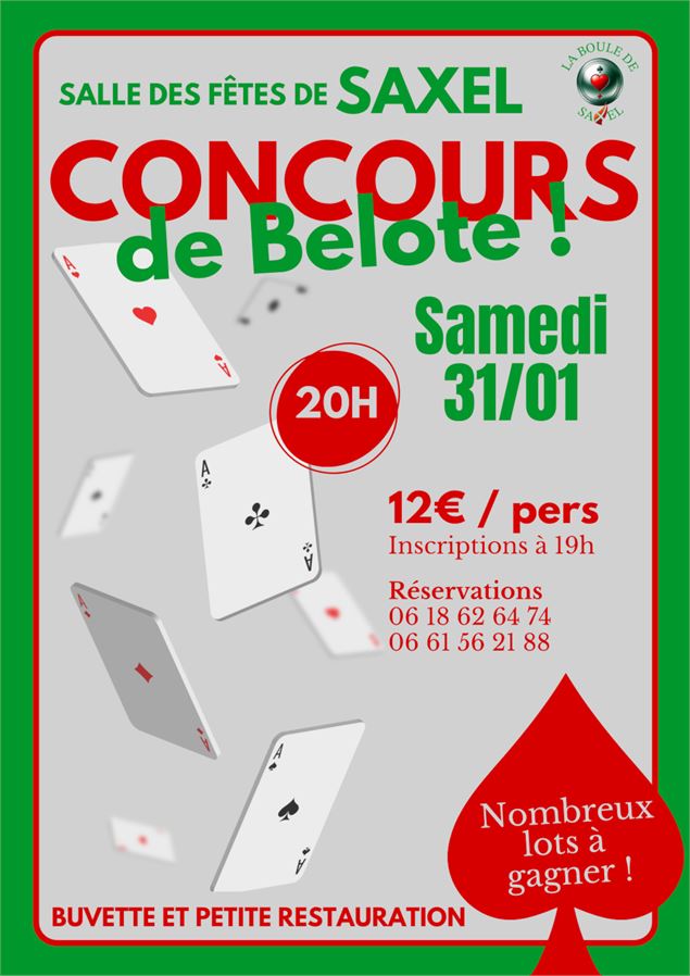 Concours de belote_Saxel - La Boule de Saxel
