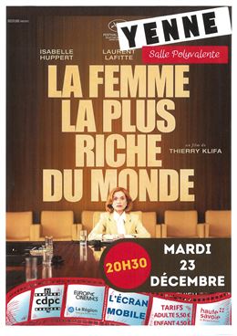 Cinéma à Yenne : La femme la plus riche du monde_Yenne