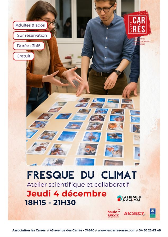 Fresque du climat_Annecy - Association Les Carrés