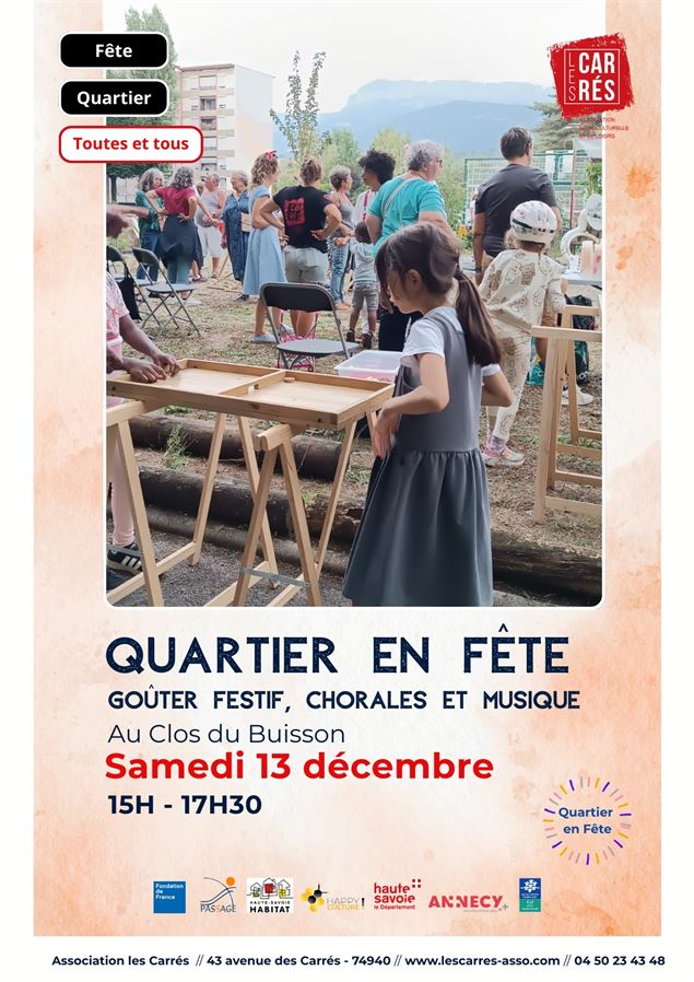 Quartier en fête !_Annecy - Association Les Carrés
