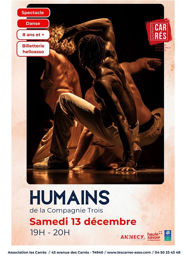 Humains de la compagnie Trois_Annecy - Association Les Carrés