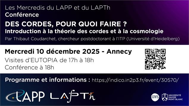 Les mercredis du LAAP et du LAPTh : Conférence 