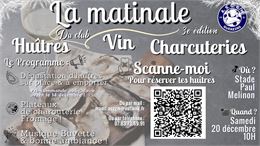 La Matinale du club : vin, huîtres et charcuterie_Guéreins