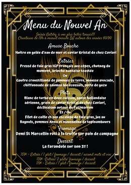 Menu du Nouvel An - PNG