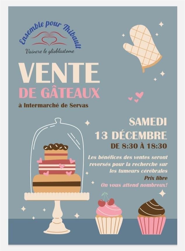 Affiche_Vente de gâteaux pour l'association 
