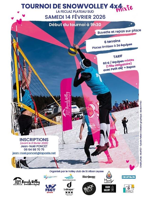 Tournoi de Snow Volley_La Féclaz - Sylvain Felten
