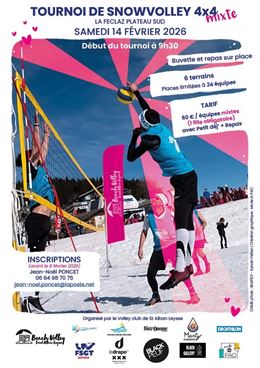 Tournoi de Snow Volley_La Féclaz - Sylvain Felten